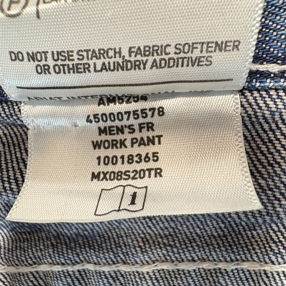 Ariat FR M4 Low Rise Boot Cut Jeans Mens 48x32 Flame Resistant Denim Blue - Picture 13 of 16